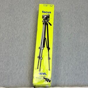 onn. Focus 52 Inch Tripod with Smartphone Cradle and GoPro Mount 100029434